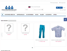 Tablet Screenshot of m3uniformes.com